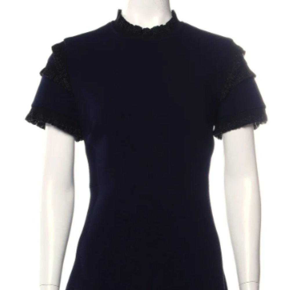 SANDRO Mock Neck Mini Dress